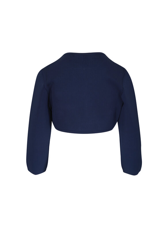 Carolina Herrera Midnight Knit Bolero - view 2