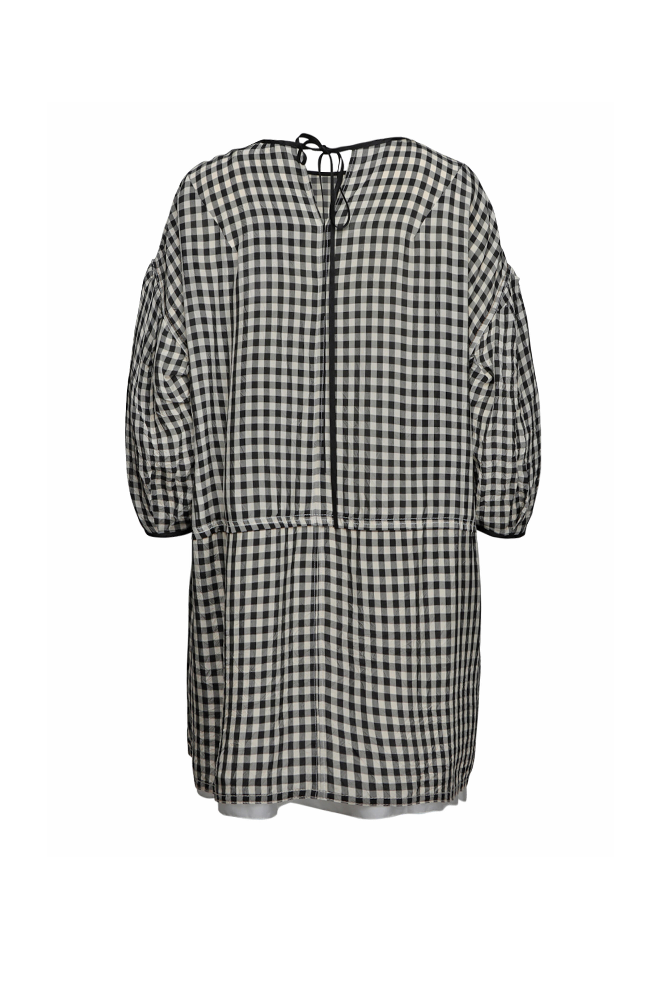 Nackiye - Vichy Noir Check Mini Dress