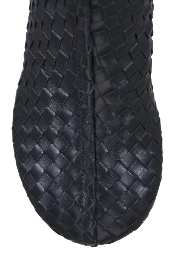 Bottega Veneta Atomic Black Intrecciato Leather Ankle Boot, 50mm - view 4