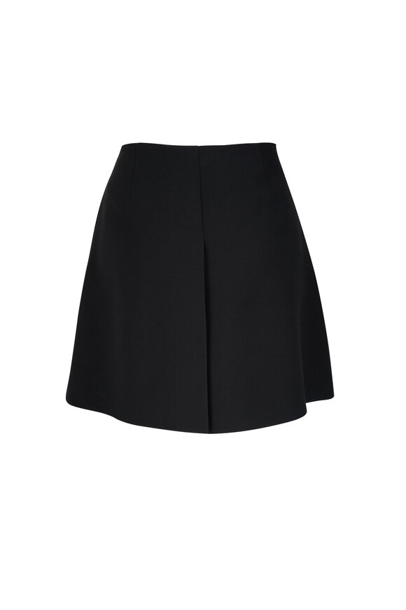 Lafayette 148 New York - Wool & Silk Center Pleat Mini Skirt