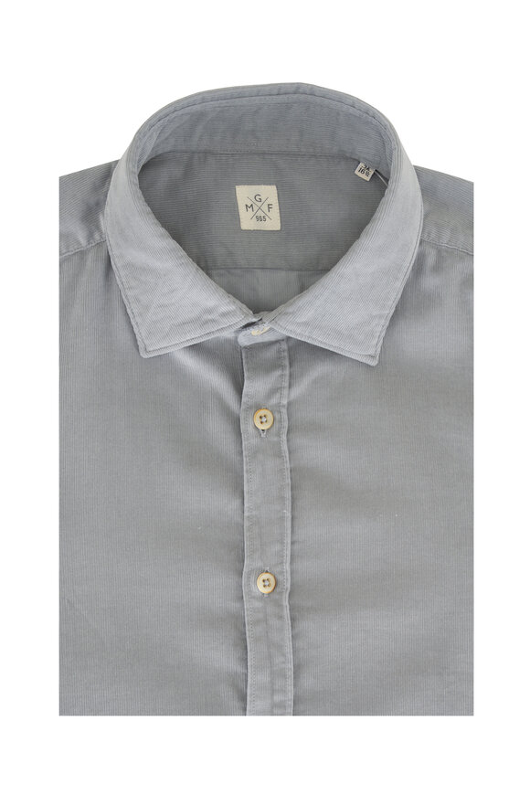 GMF Gray Fine Wale Corduroy Sport Shirt