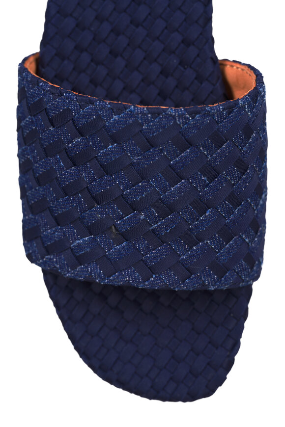 Naghedi St. Barths Indigo Double Weave Slide - view 5
