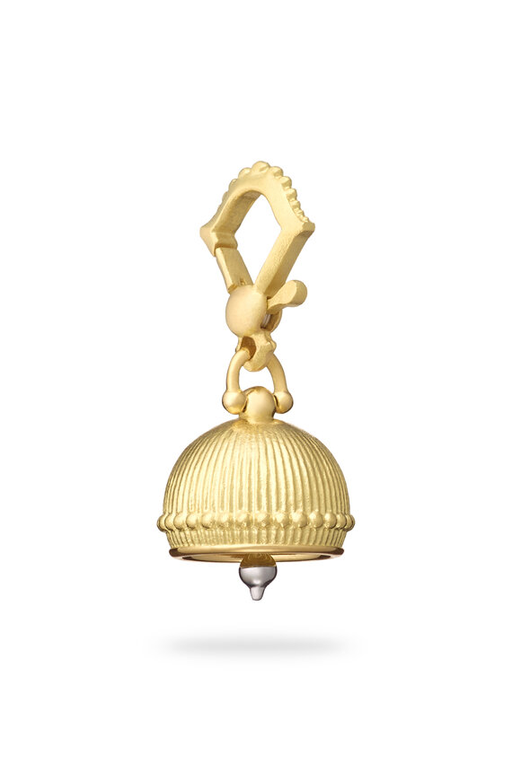 Paul Morelli 18k Yellow Gold Plain Meditation Bell Charm