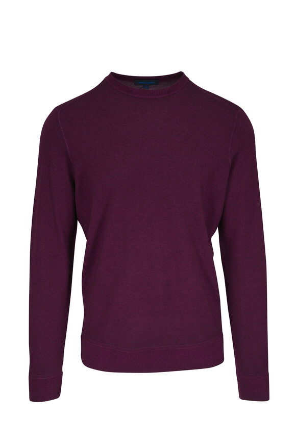 Patrick Assaraf - Mulberry Wool Crewneck Sweater