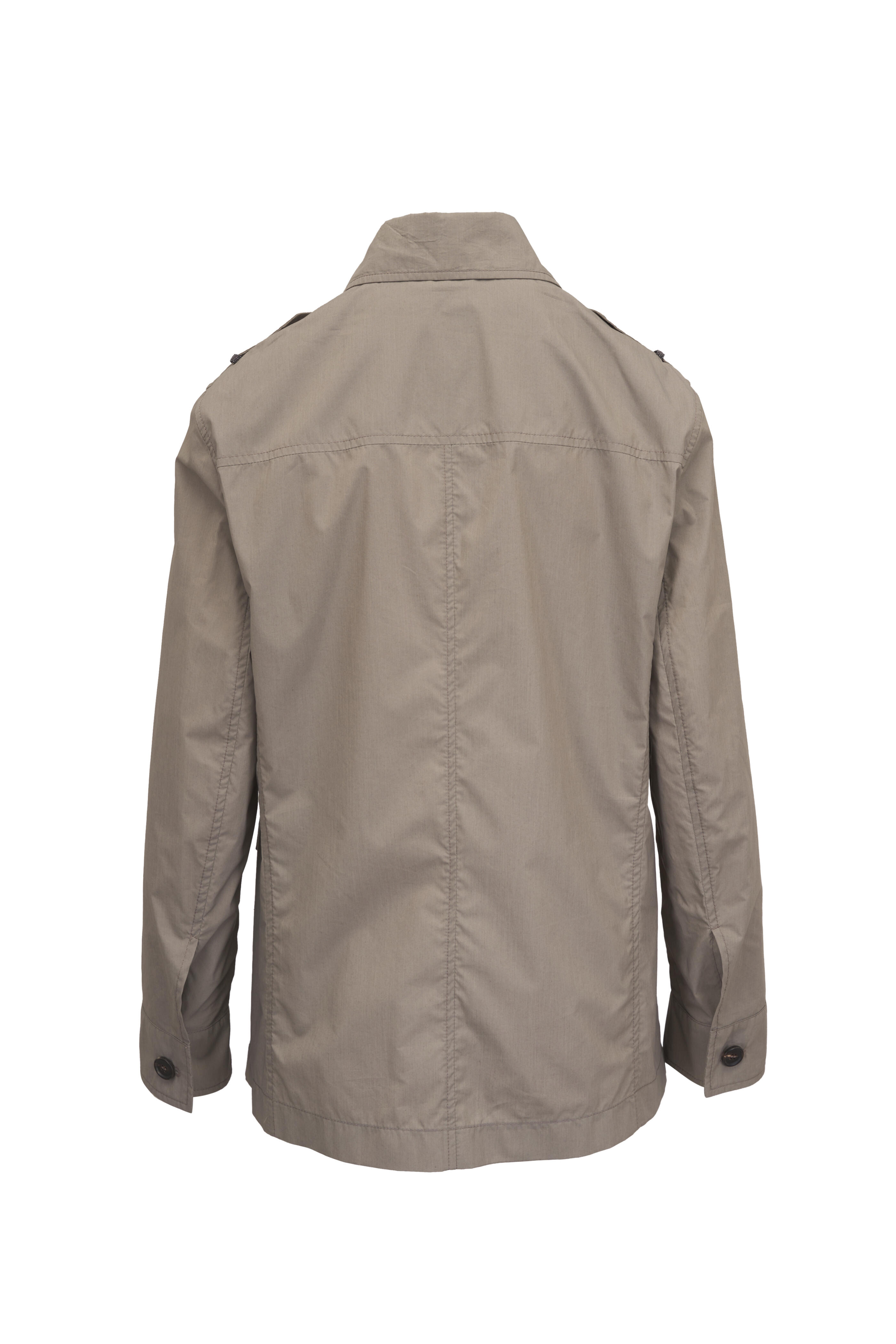 Brunello Cucinelli - Khaki Green Techno Poplin Jacket