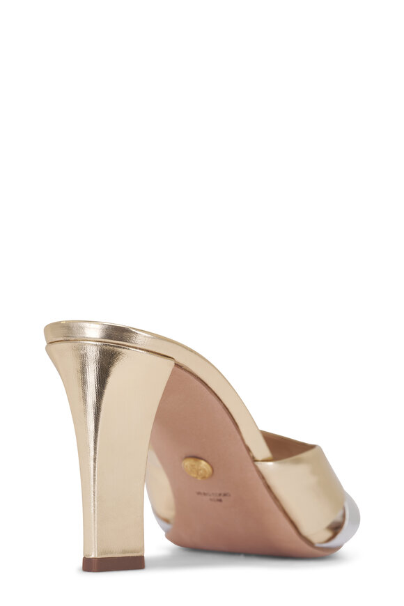 Veronica Beard Cassiel Gold & Silver Metallic Slide Sandal, 75mm - view 5
