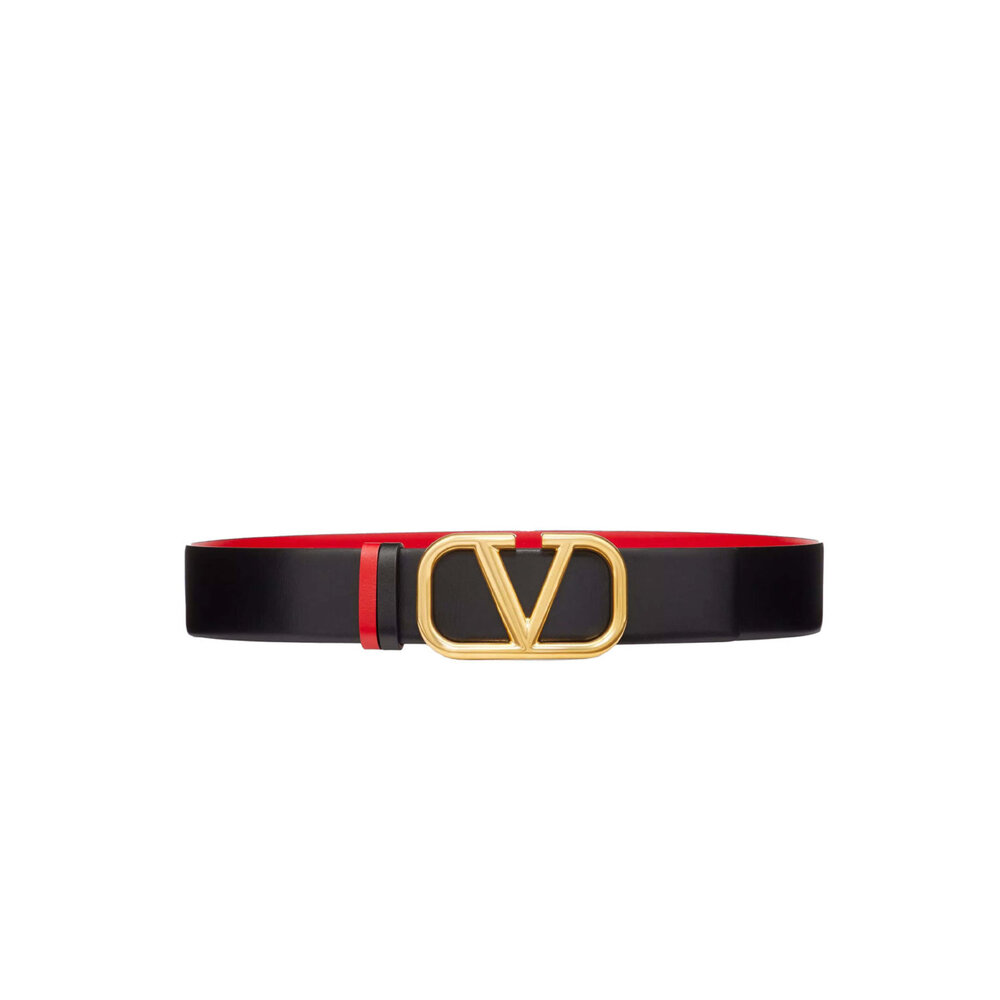 ベルト Valentino Garavani Embellished l Belt Valentino Garavani VLogo Signature Embellished Leather Belt