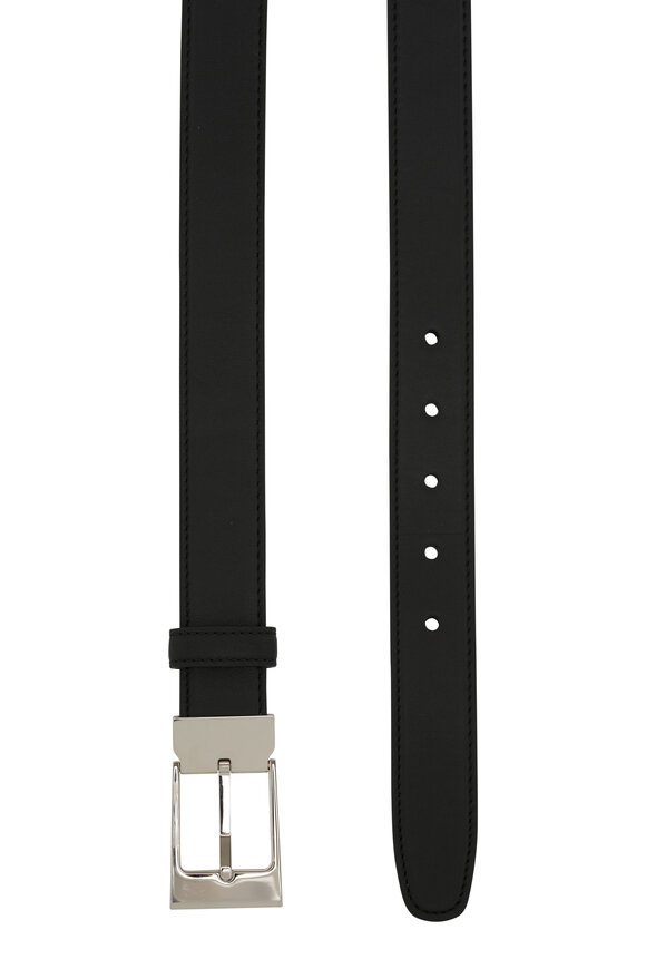 The Row - Jewel Black Leather Belt