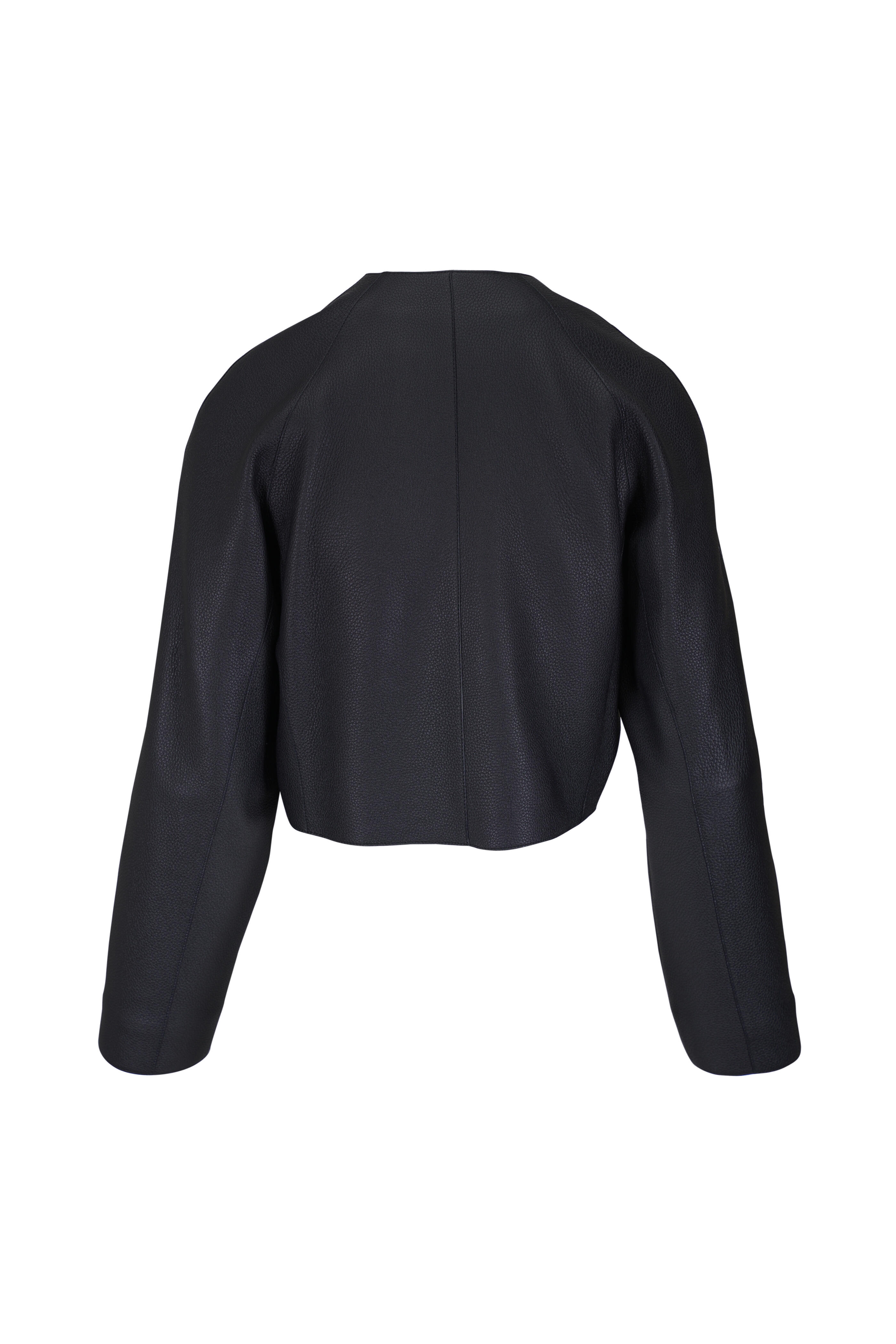 Loro Piana - Jonti Blue Navy Leather Jacket