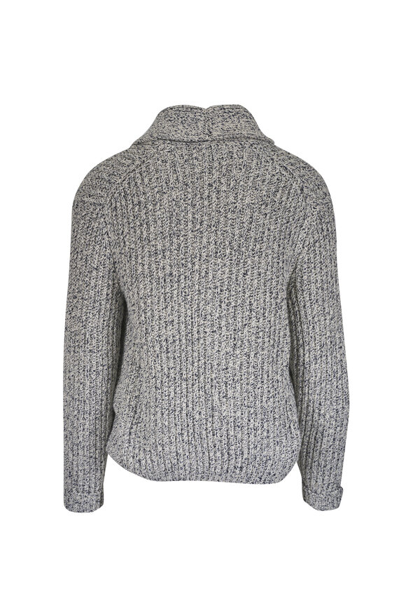 Loro Piana Goletta Oat Cotton Cardigan Sweater - view 2