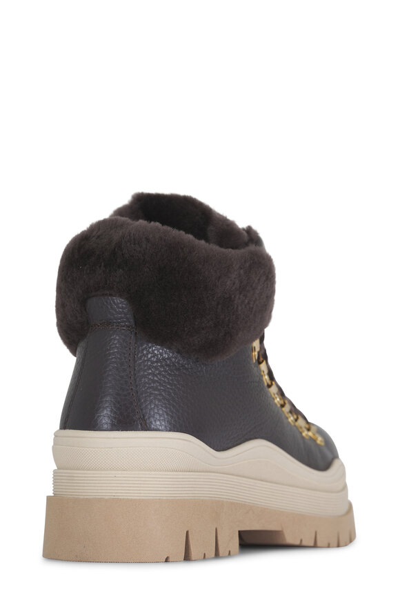 Bogner Arosa Dark Brown Leather Short Boot - view 3