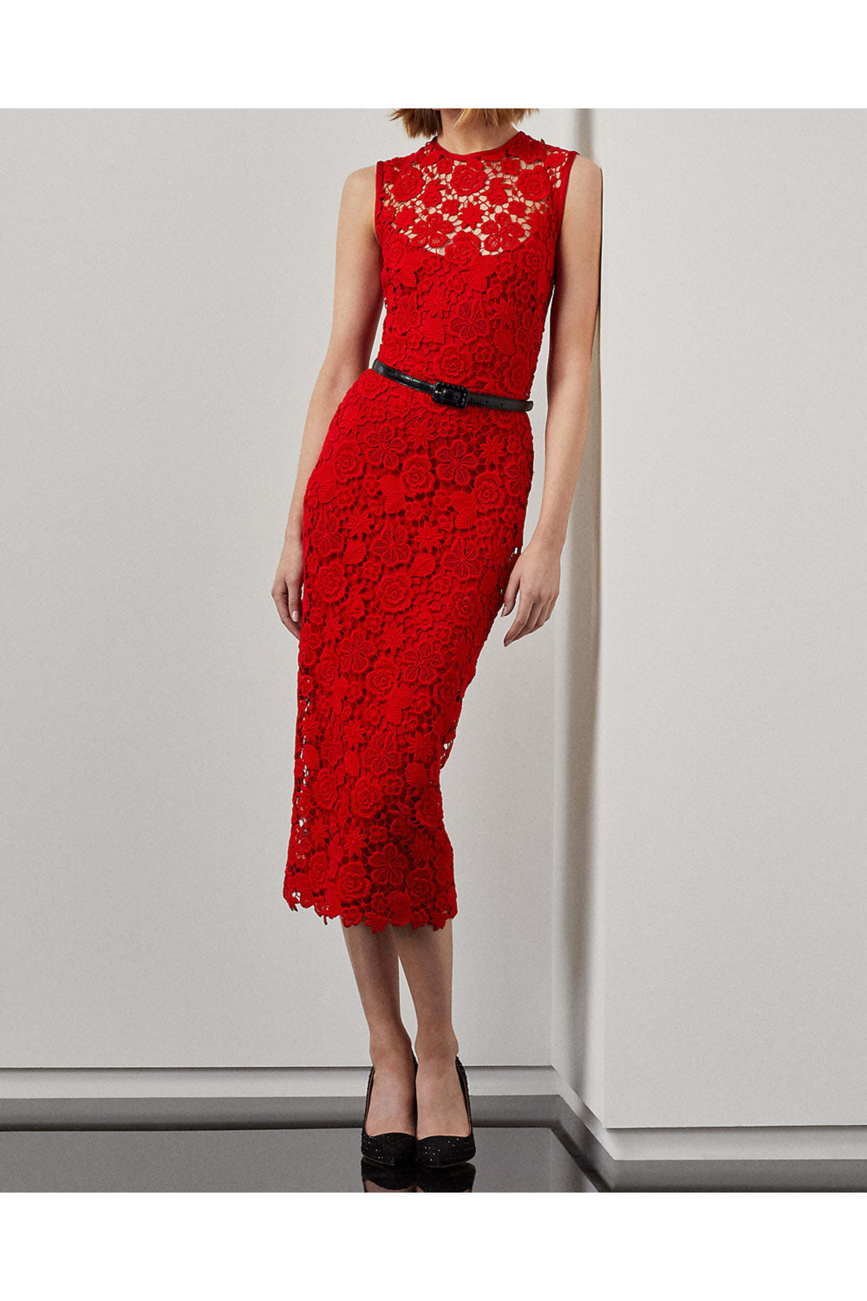 open lace back dress Red Plaid Tie Shoulder Midi Dress Large