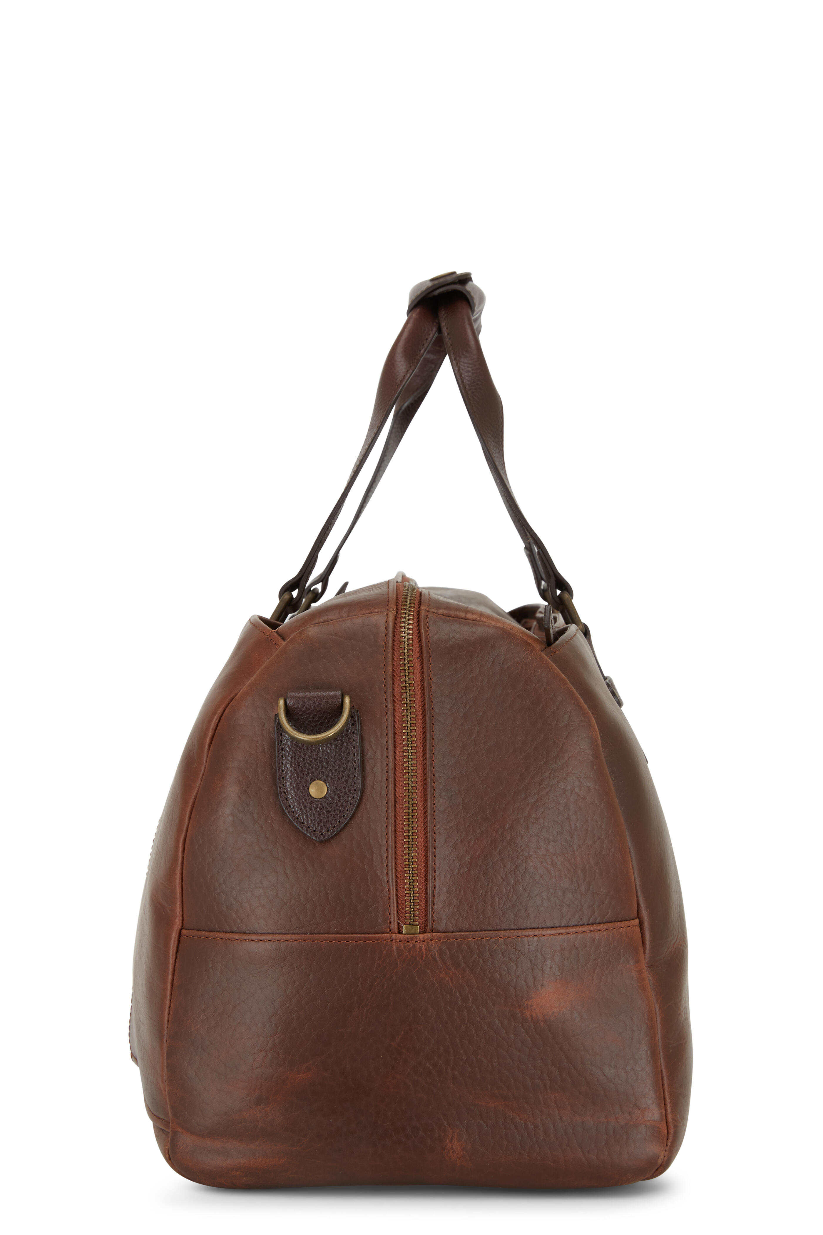 Trask Jackson Dark Brown Leather Duffle Mitchell Stores