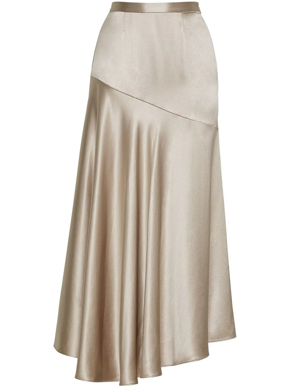 Adam Lippes - Tess Platinum Silk Skirt
