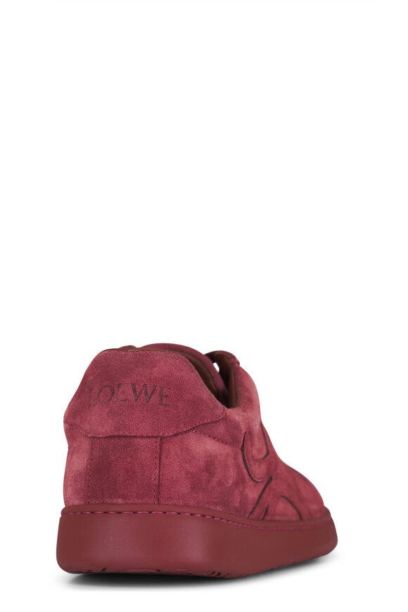 Loewe Jambo Burnt Red Suede Sneaker - view 4