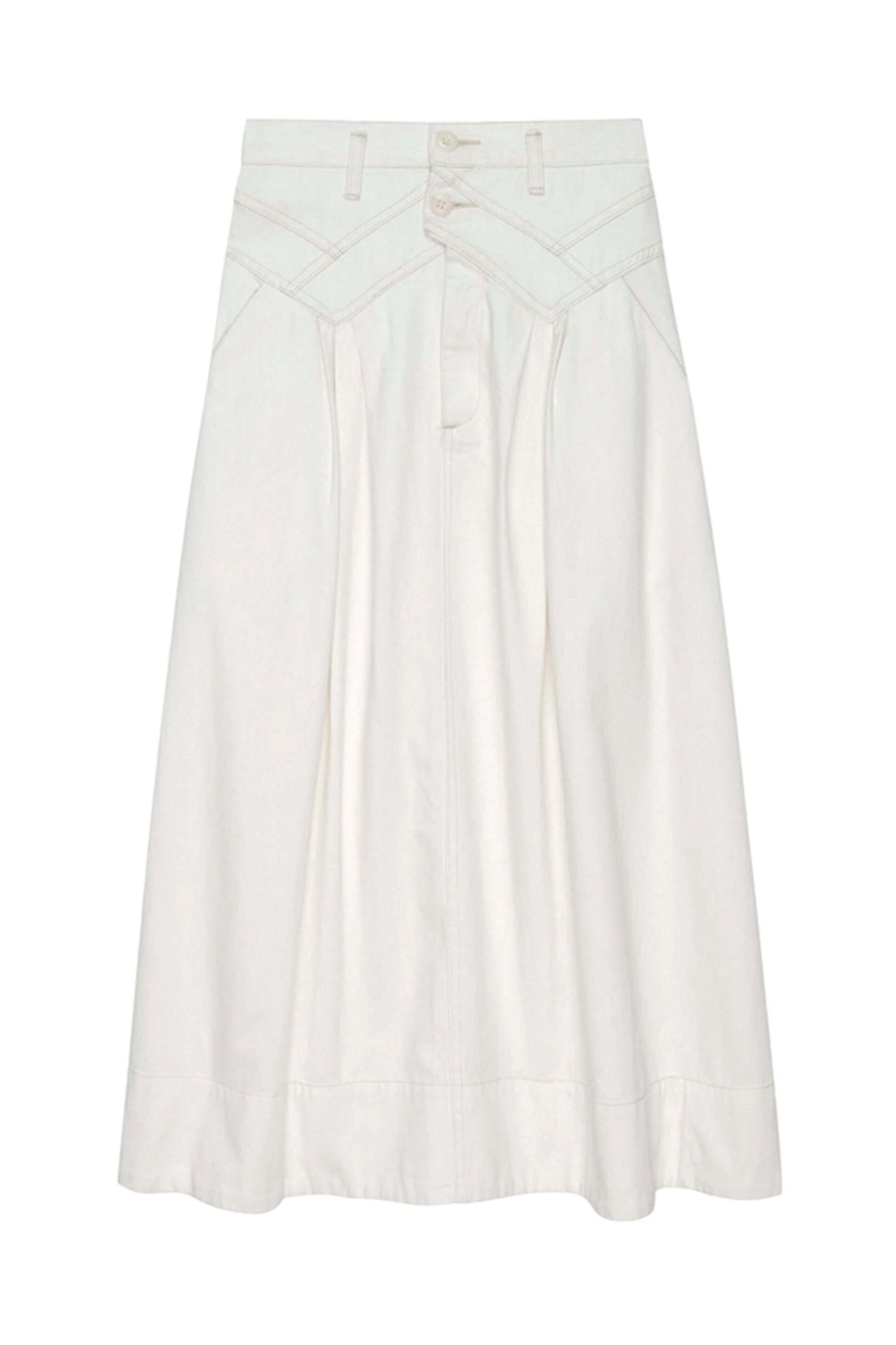 The Great - Natural Hemp Field Skirt