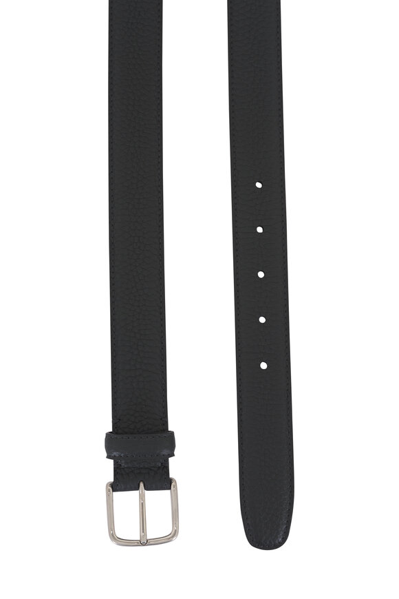 The Row Dark Pine Leather Classic Belt - view 2