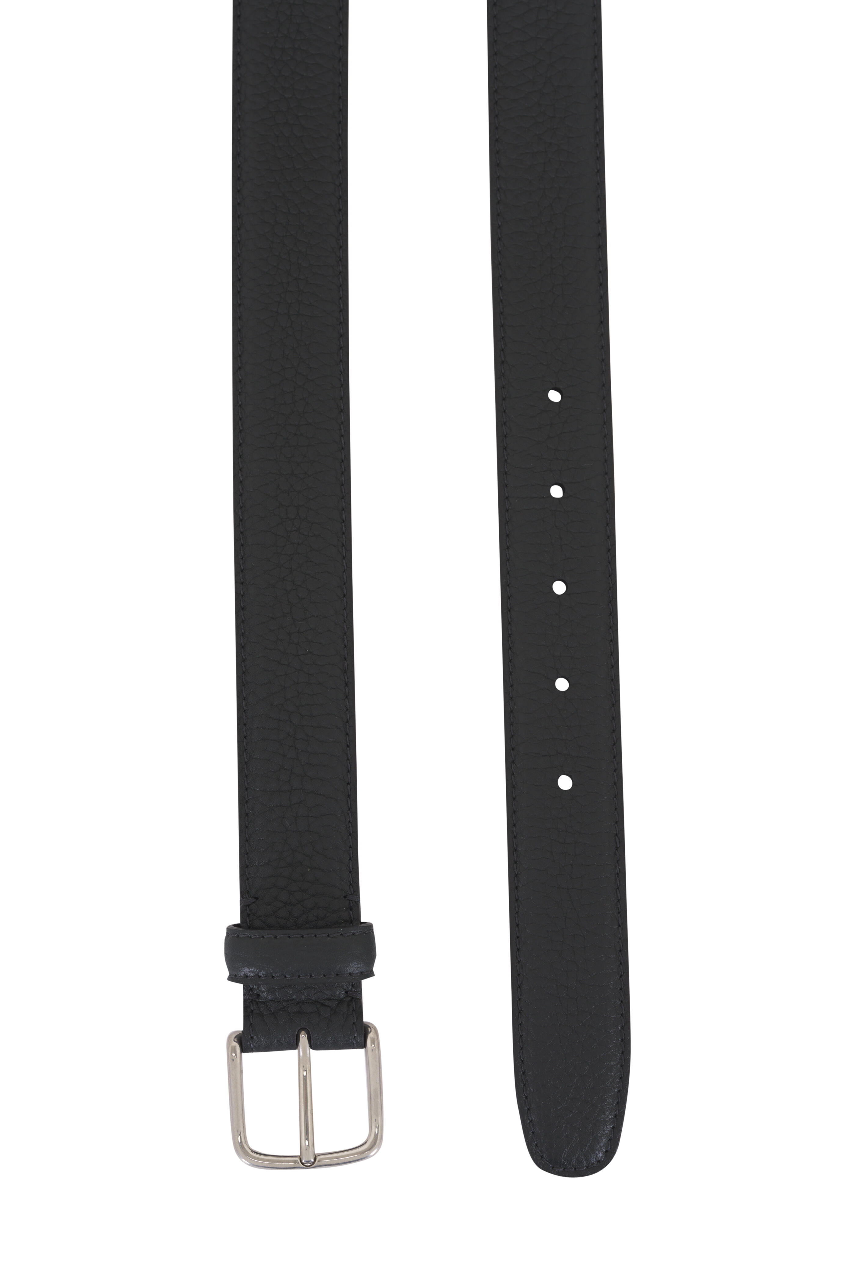 The Row - Dark Pine Leather Classic Belt