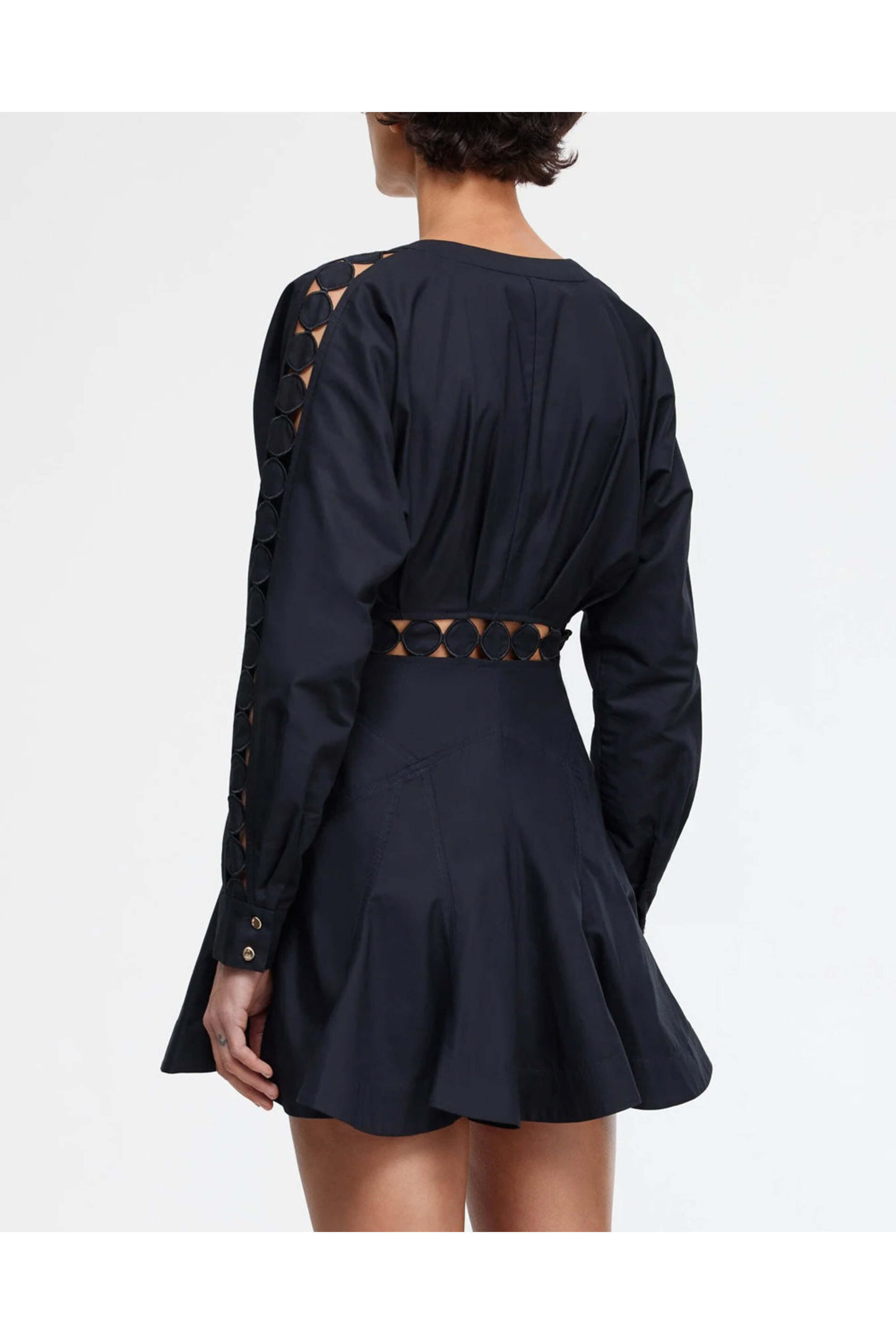 Acler - Black Keeling Mini Dress
