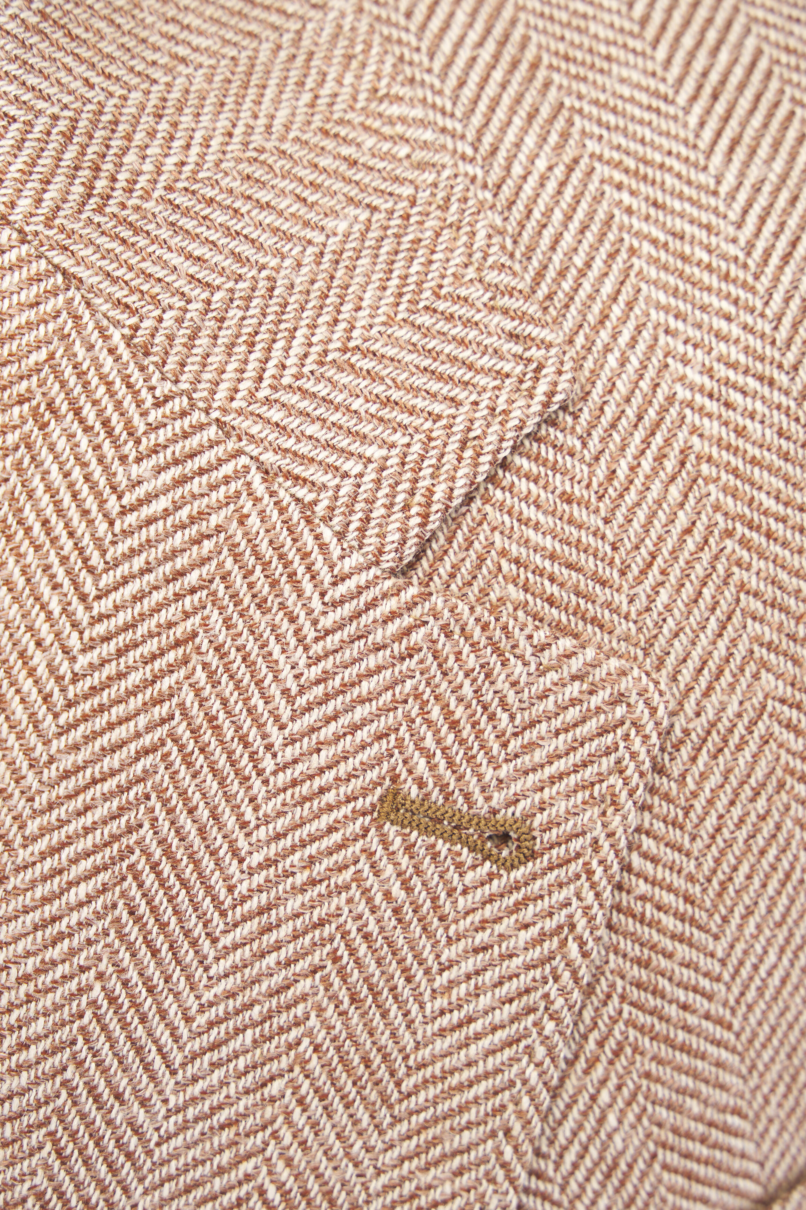 Brunello Cucinelli - Rust Herringbone Wool, Silk, & Linen Sportcoat