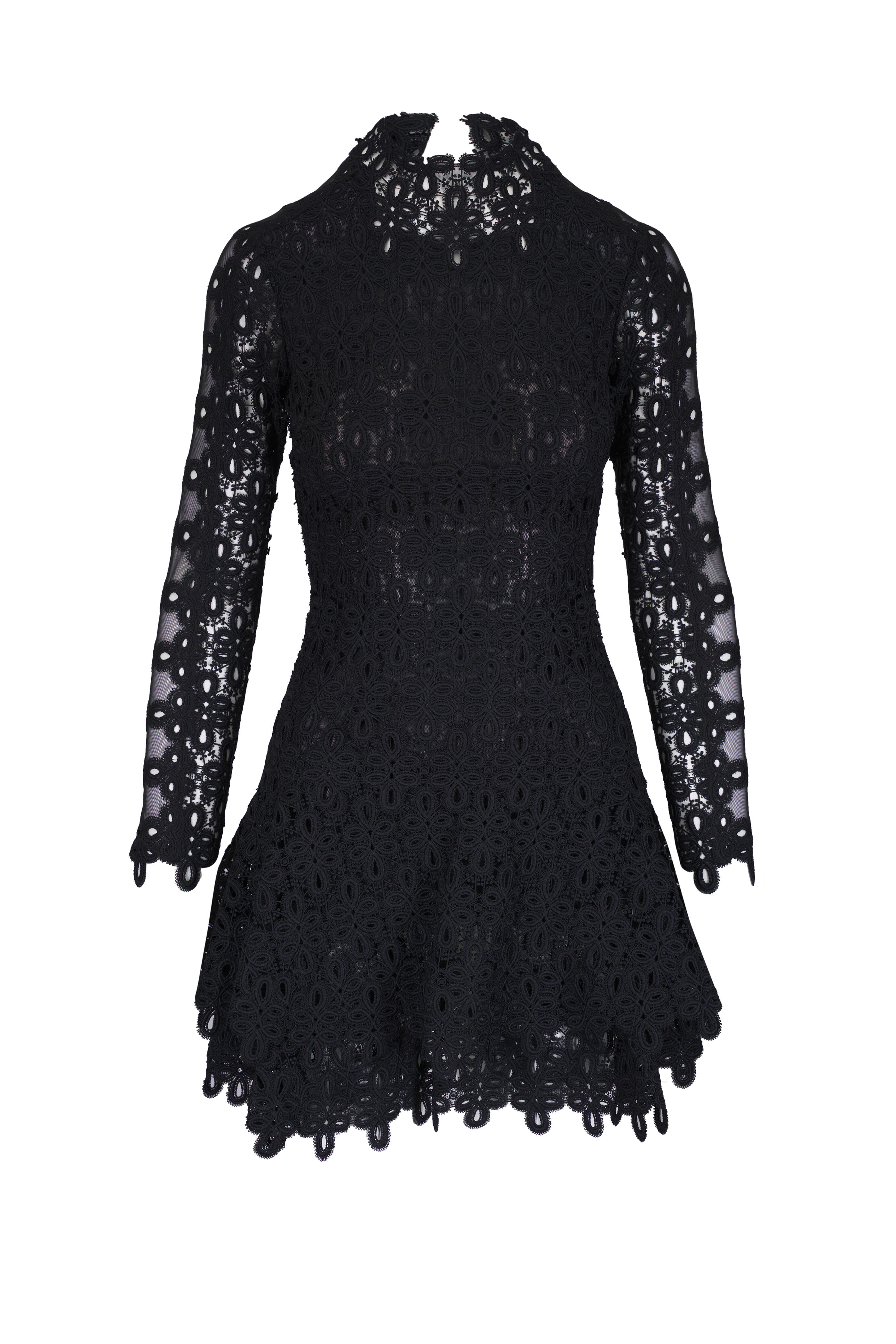 Simkhai - Signature Joy Black Guipure Lace Mini Dress