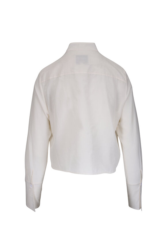 TWP Patti White Cotton & Silk Top - view 3