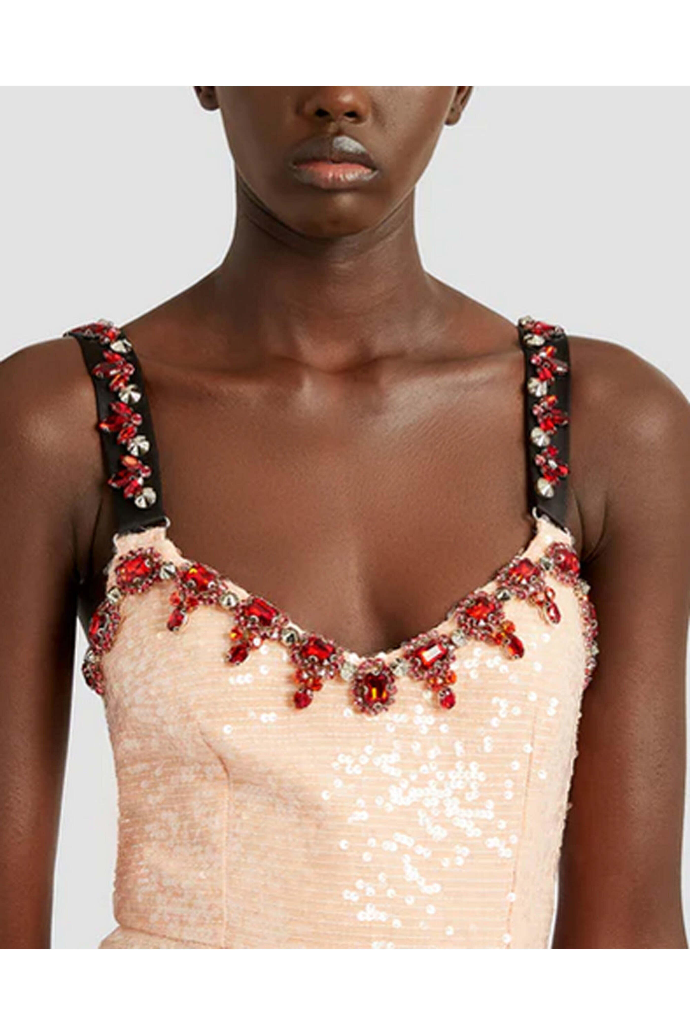 Erdem - Ballet Pink Sleeveless Cocktail Midi Dress