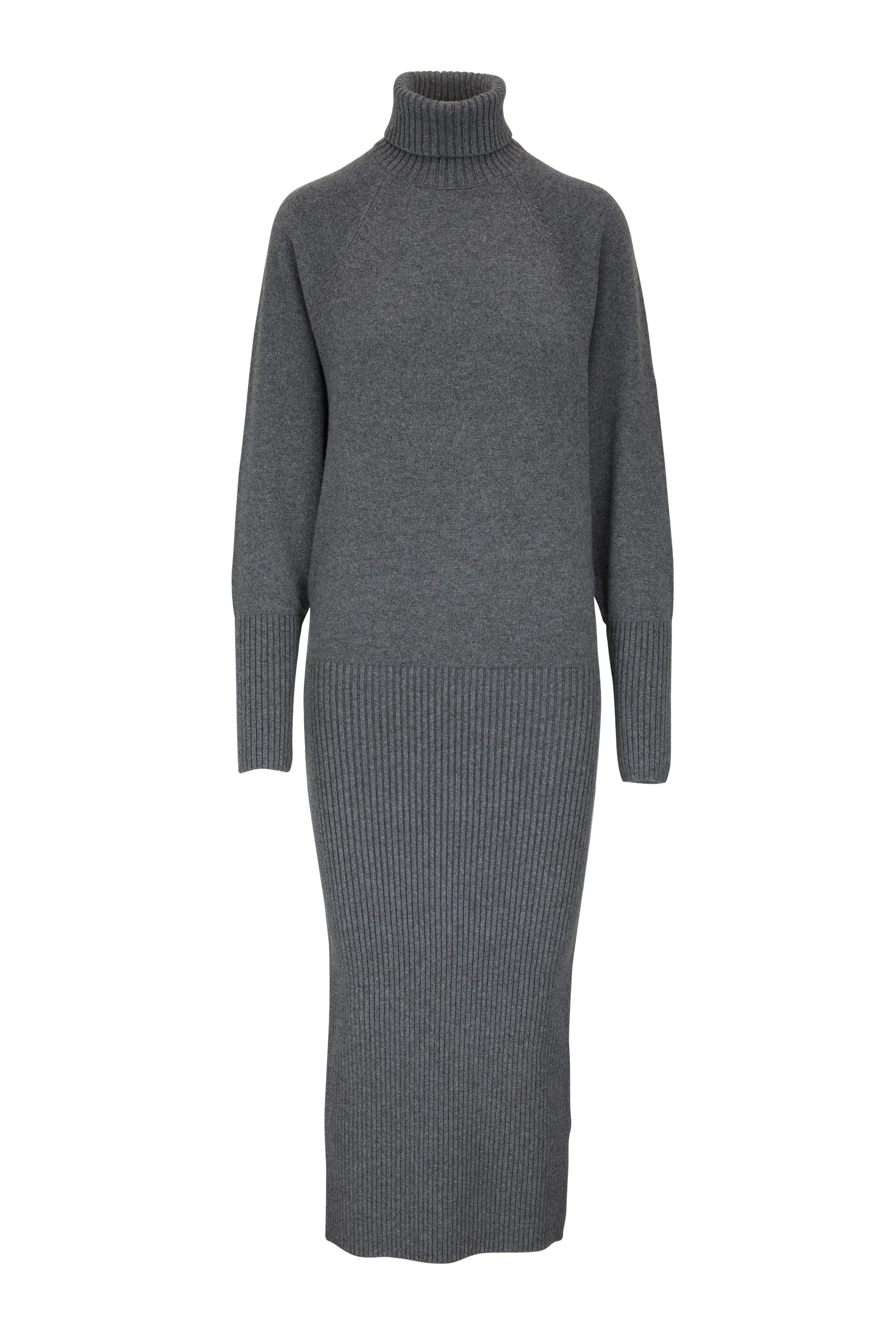 michael kors grey sweater dress Oversize Long Sleeve Turtleneck Cashmere Sweater Dress (Women)