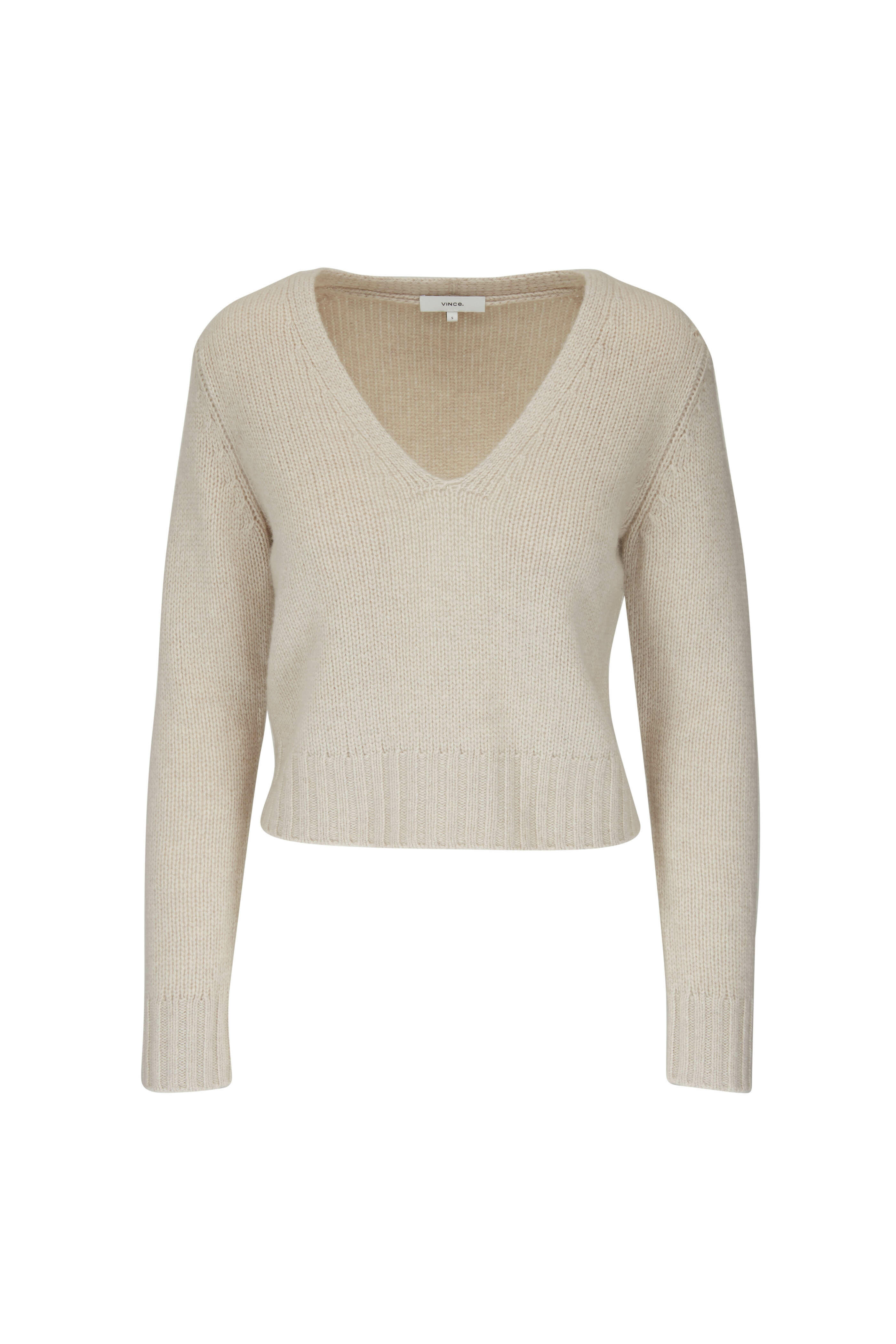 Vince cropped cashmere clearance sweater