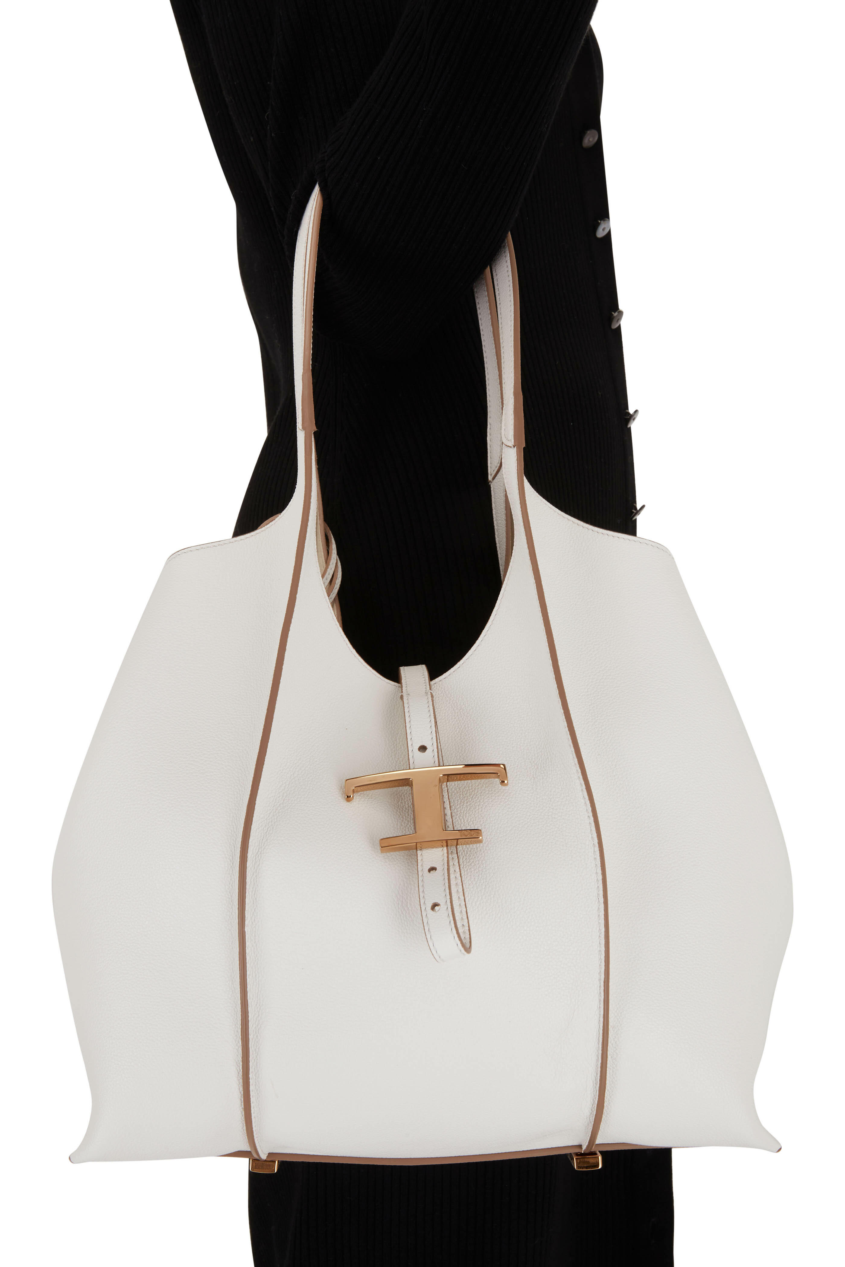 Tod's - Timeless Shopping Bag White Leather Tote