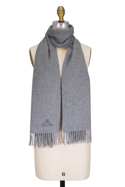 Loro Piana 100%カシミヤ マフラー グレー系 uploading-748462.jpg