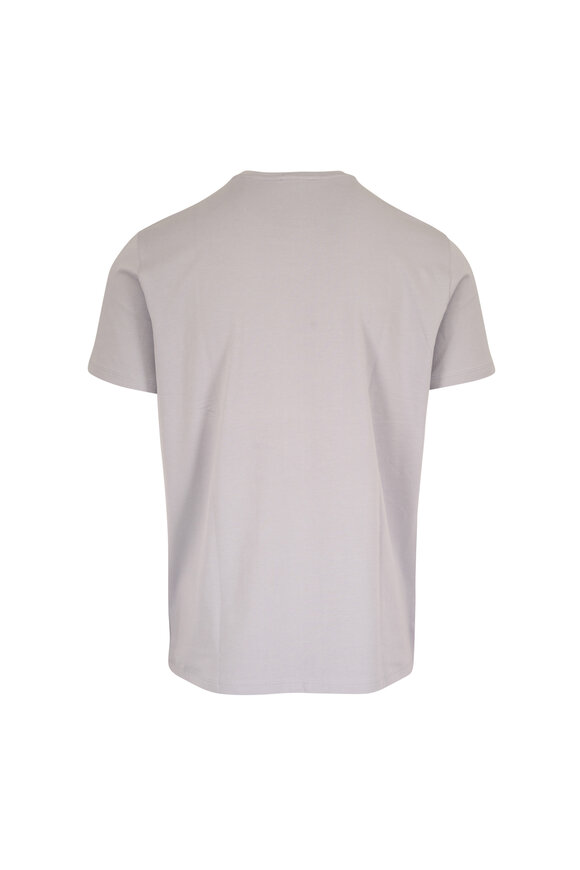 Patrick Assaraf Light Gray Stretch Cotton T-Shirt - view 2
