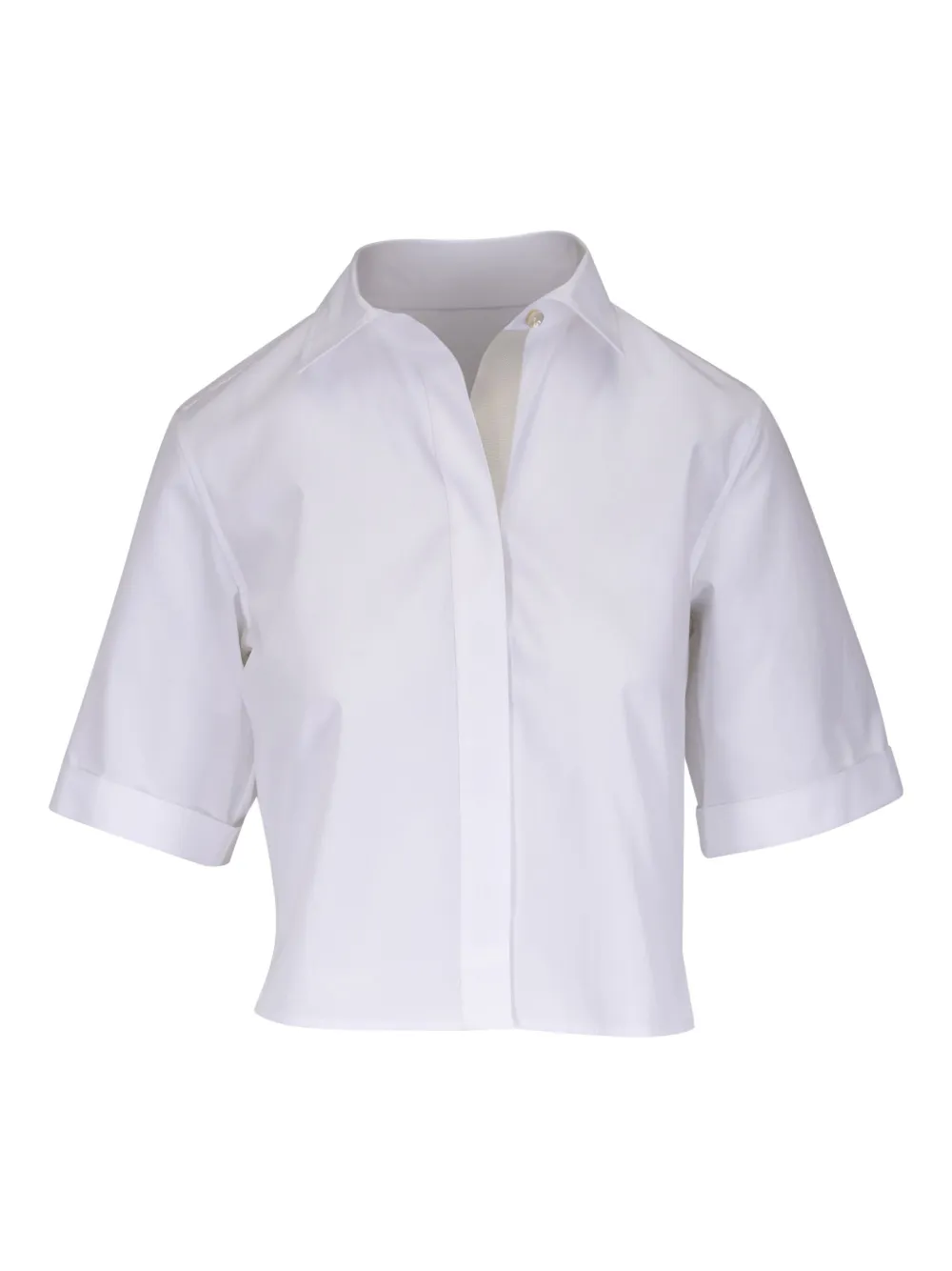 Vince - Optic White Canvas Tape Cotton Button Down Shirt