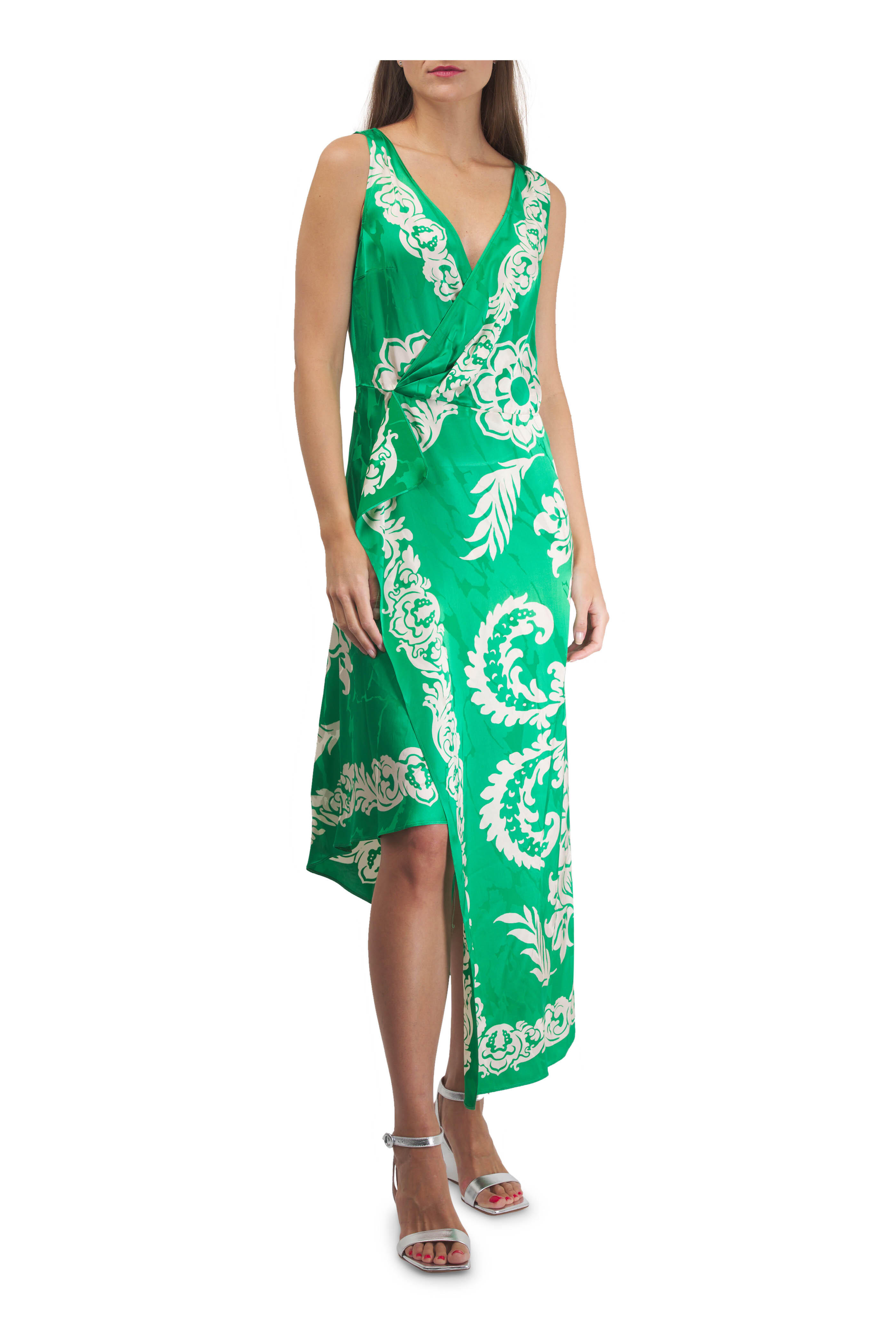 Etro - Green Floral Print Dress