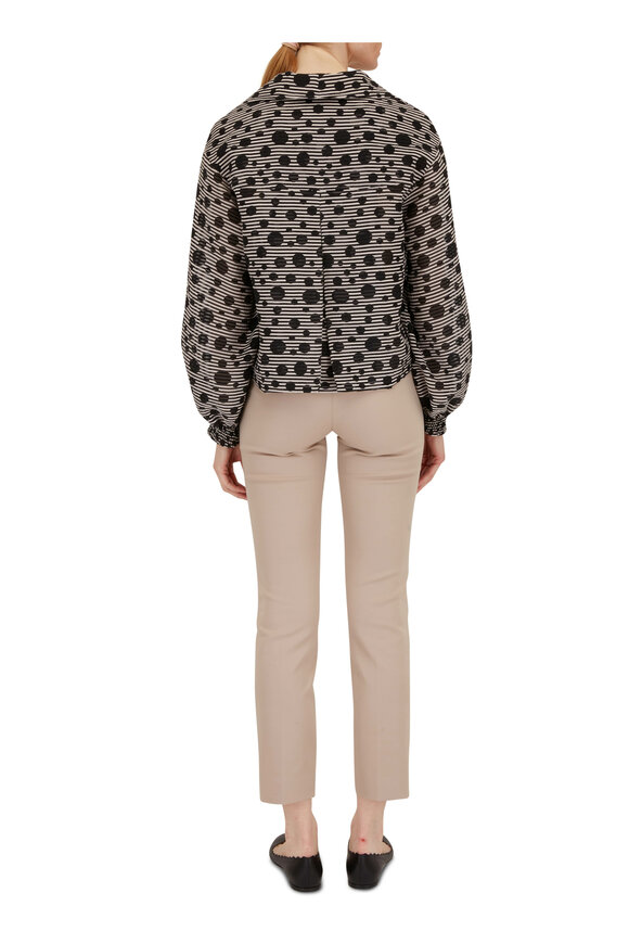 Akris Punto - Polka Dot Jacquard Crop Jacket