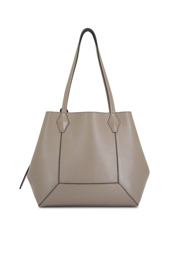 Jimmy Choo - Diamond Taupe Leather Tote Bag