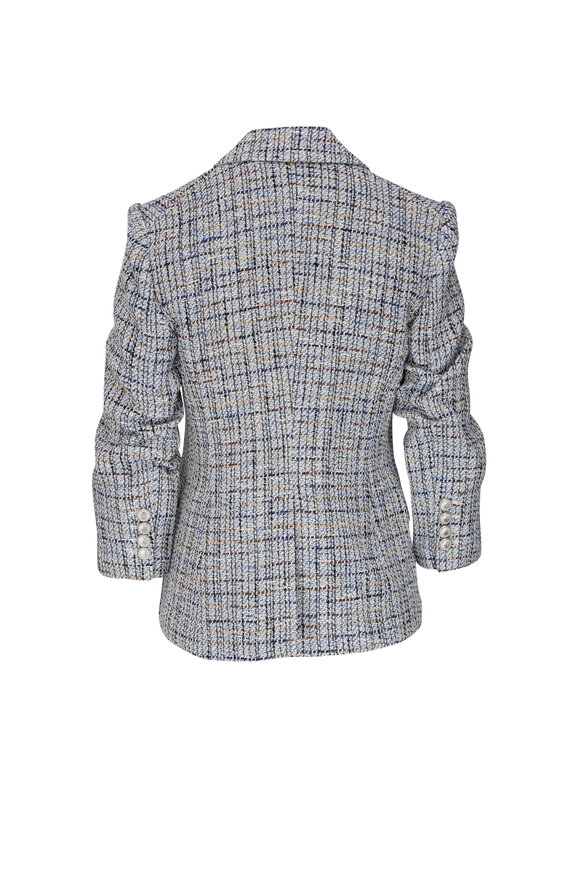 Veronica Beard - Ryland Blue Multi Tweed Dickey Jacket 