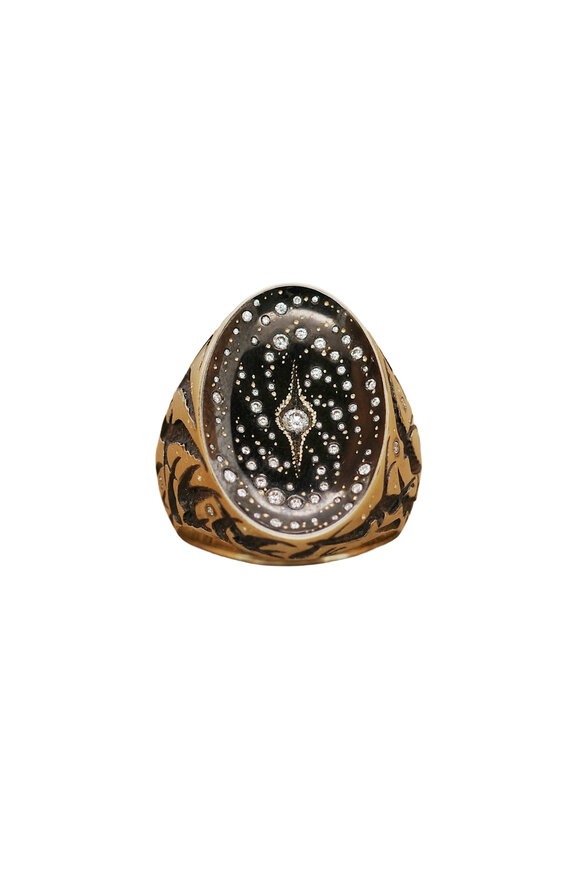 Castro Smith Black Diamond Bird Galaxy Ring - view 3