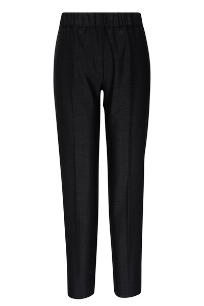 Akris Punto - Franca Black Cotton Techno Highrise Pant