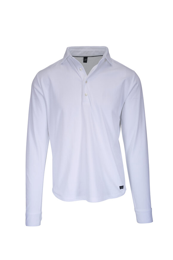 WAHTS Locke White Tech Pique Polo