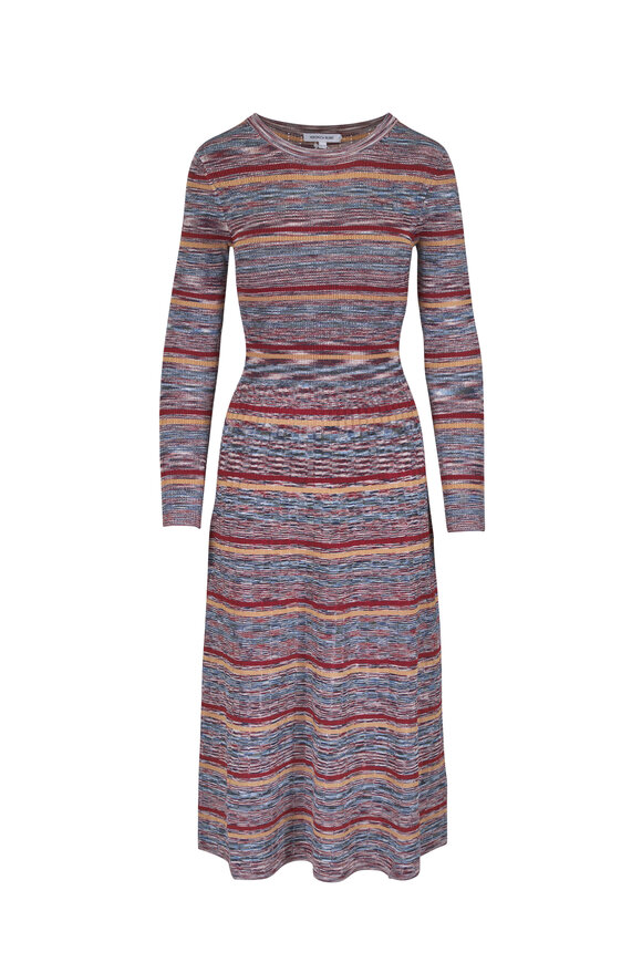 Veronica Beard Nami Multicolor Stripe Knit Dress - view 1