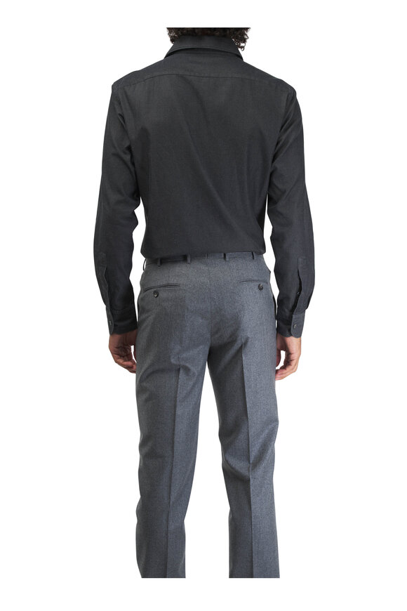 Zegna - Medium Gray Wool Pant 