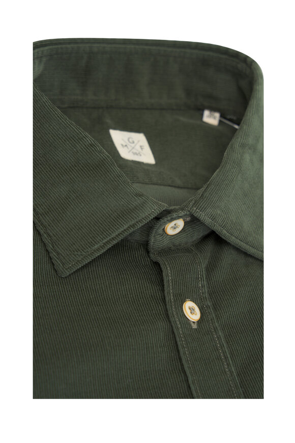 GMF - Olive Fine Wale Corduroy Sport Shirt