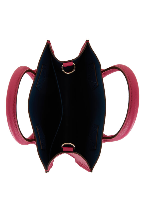 Moreau Paris - Suite Junior Fuchsia Leather Crossbody