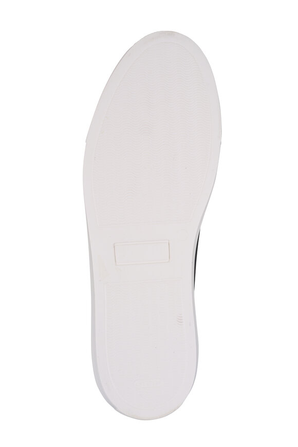 Common Projects Achilles Black Grained Leather Low Top Sneaker - view 4