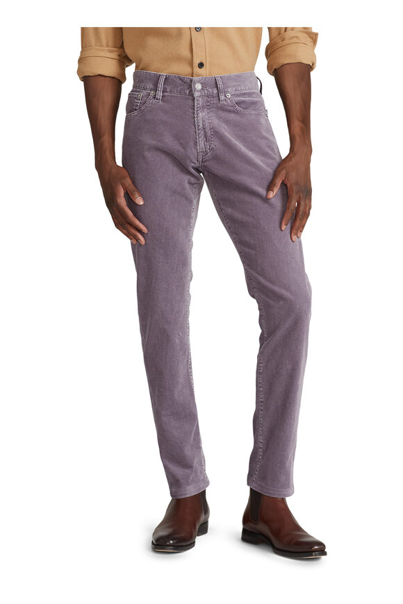 Ralph Lauren Purple Label - Purple Sage Slim Fit Stretch Corduroy Pant