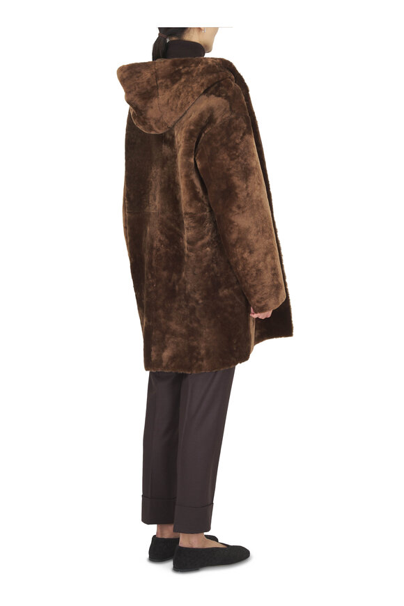 Akris Maxima Brown Cuffed Wool Pant - view 4