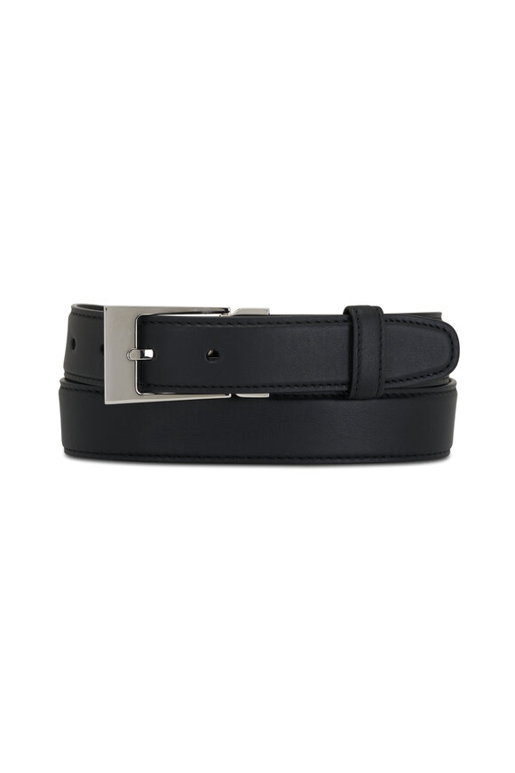 The Row Jewel Black Leather Belt