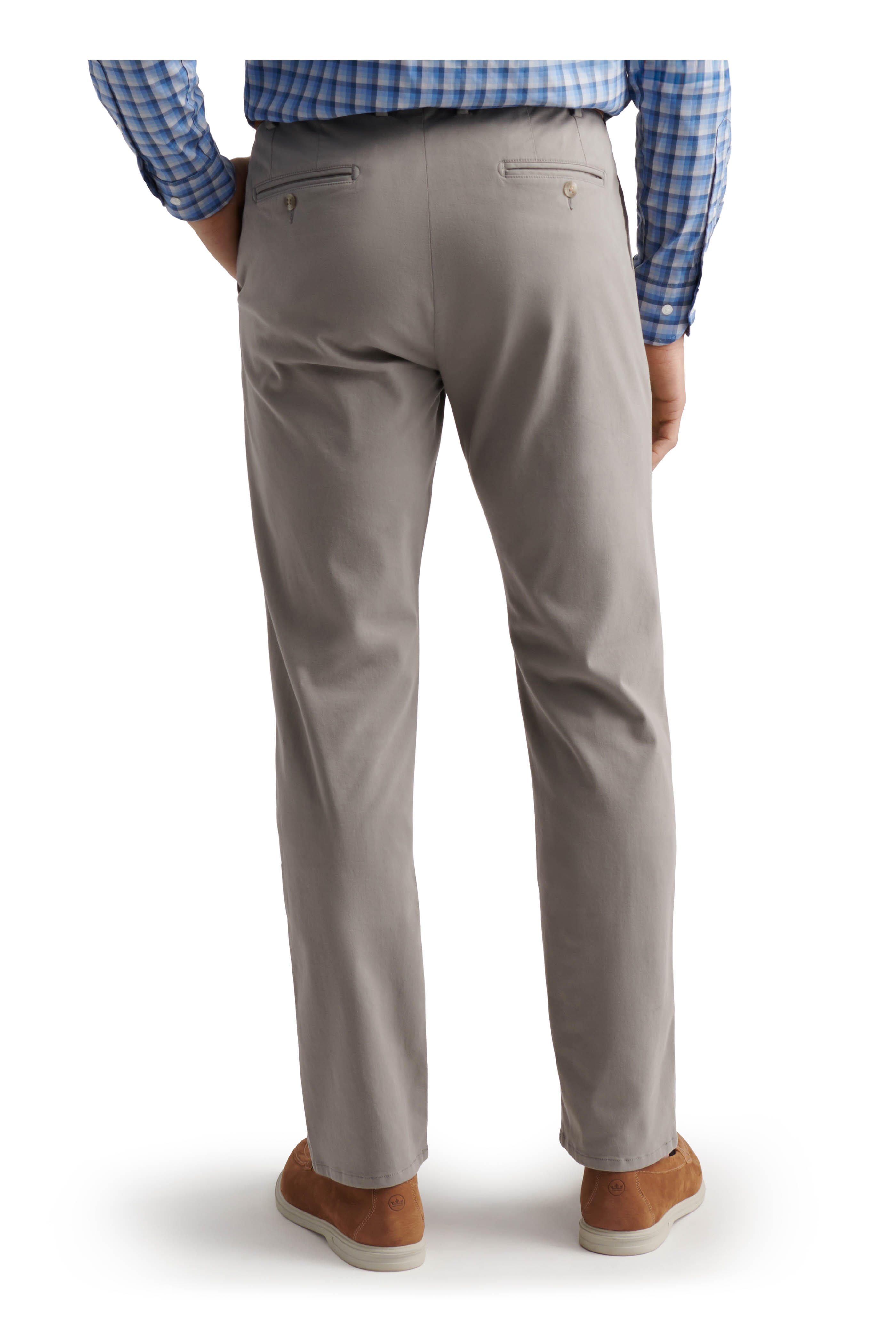 Peter Millar - Signature Sateen Gale Gray Flat Front Pant