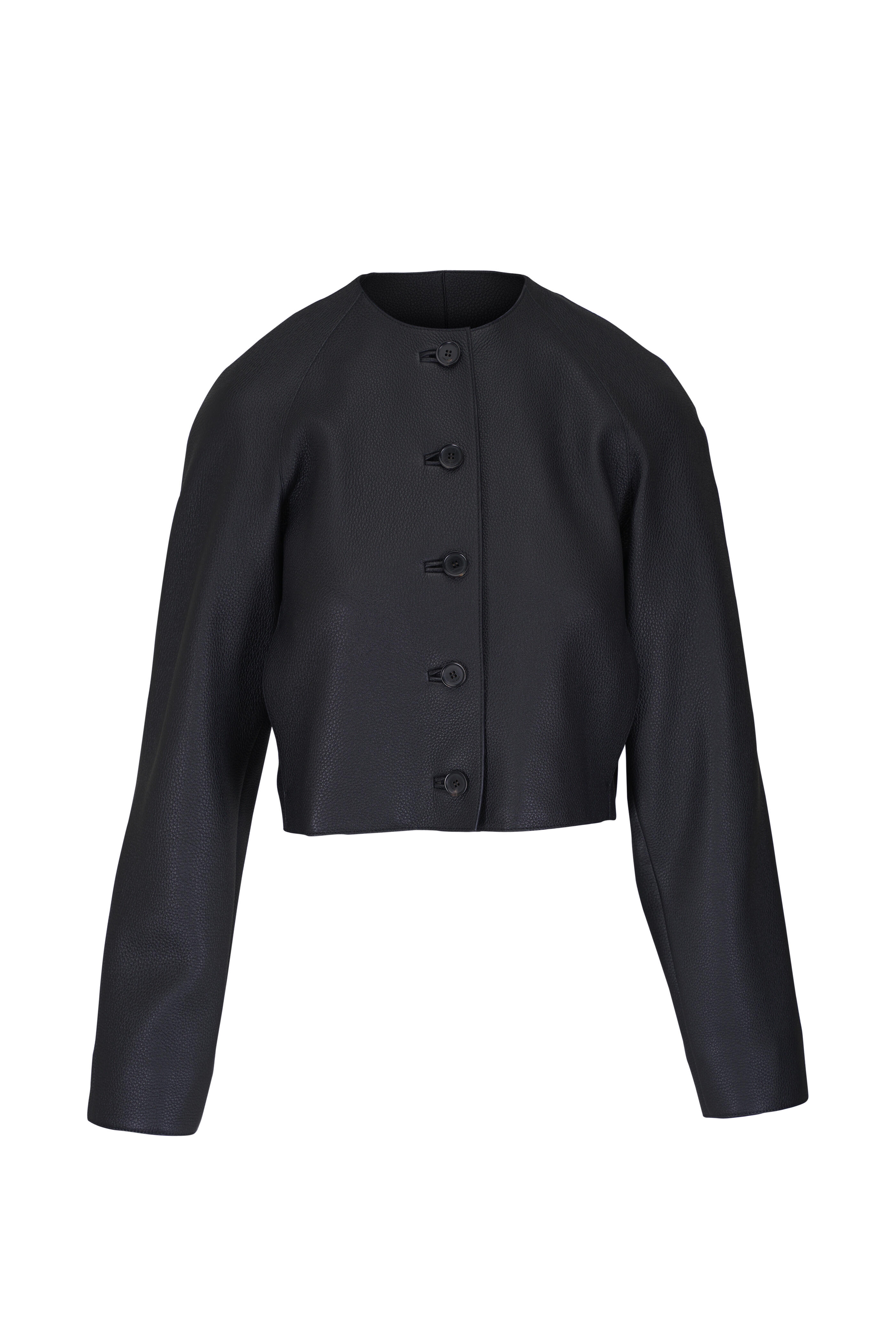 Loro Piana - Jonti Blue Navy Leather Jacket